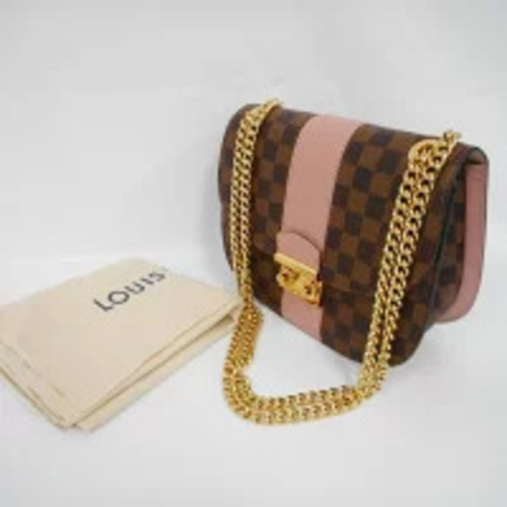 Louis Vuitton White Damier Shoulder Magnolia Bag Chain